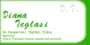 diana teglasi business card